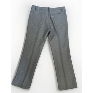 Vtg Levi's Dress Pants Men's 38x32 1992 Gray Dacron Polyester Silver w Black Tab